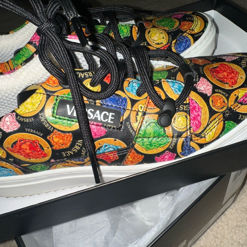 Versace Colorful Patterned Sneakers - Picture 2 of 7